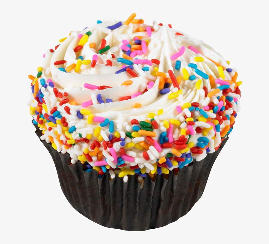 Cup Cake With Sprinkles, HD Png Download, Free Download