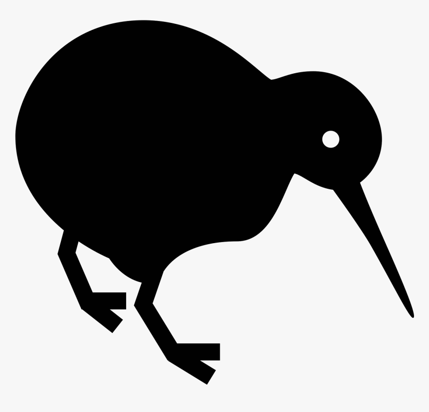 Transparent Free Bird Png - Transparent Kiwi Bird Silhouette, Png Download, Free Download