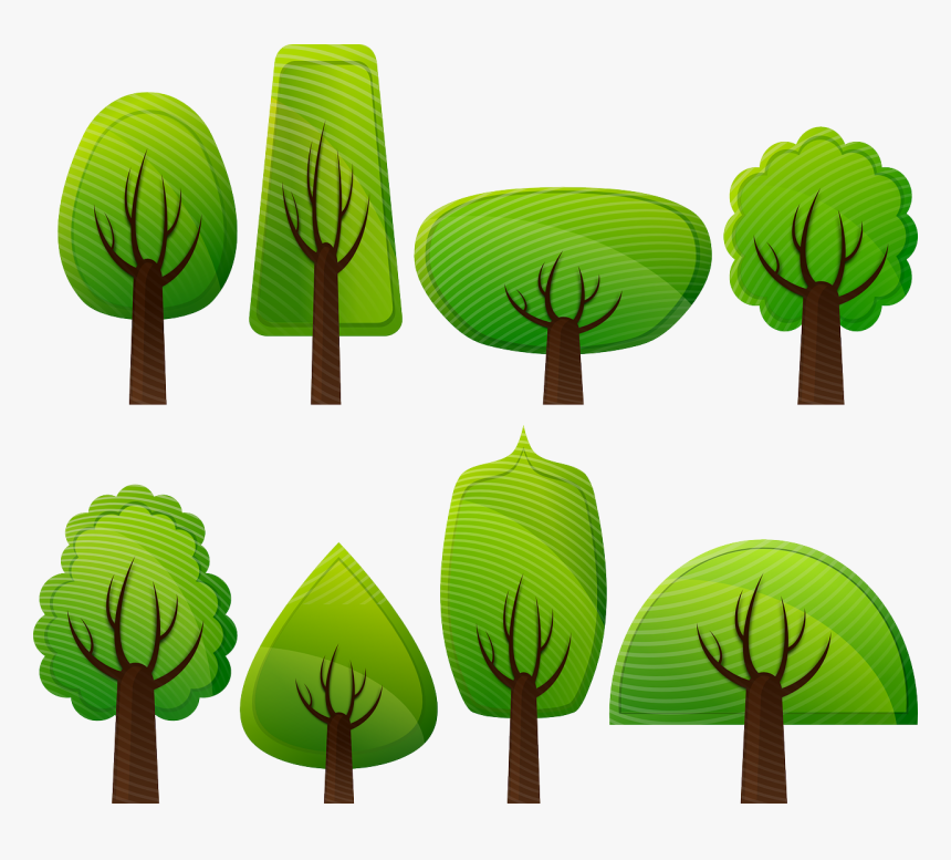 Simple Trees Vector, HD Png Download, Free Download