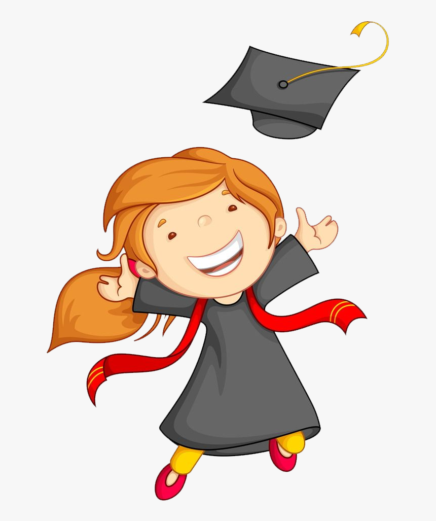 Graduation Ceremony Child Kindergarten Clip Art - Clipart Kid Graduation, HD Png Download, Free Download