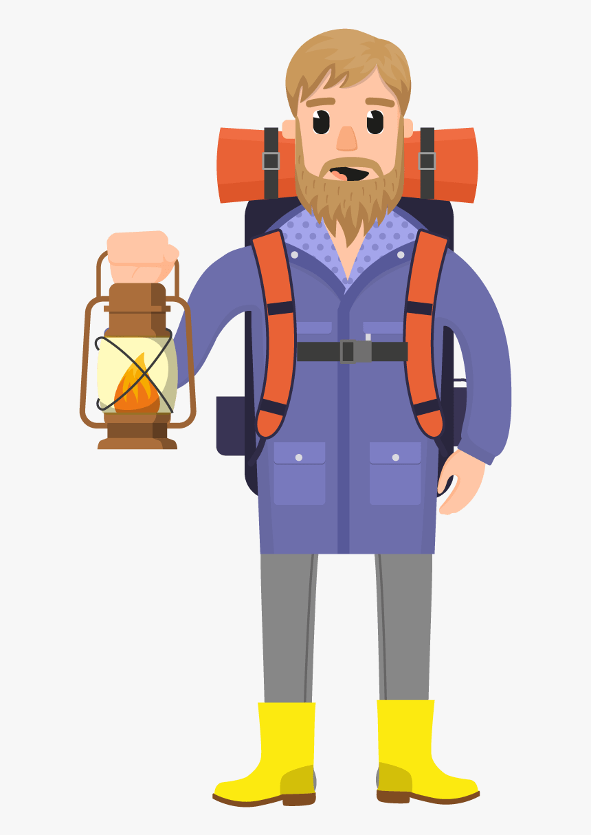 Tourist Png Download - Png Cartoon Traveling, Transparent Png, Free Download
