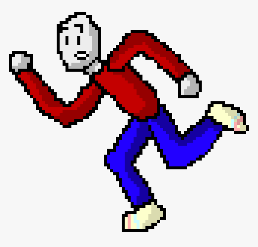 Running Man Pixel Art, HD Png Download, Free Download