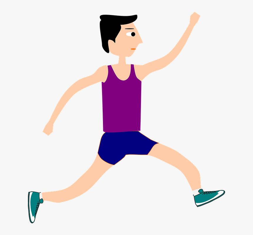 Running Man Cartoon Png, Transparent Png, Free Download