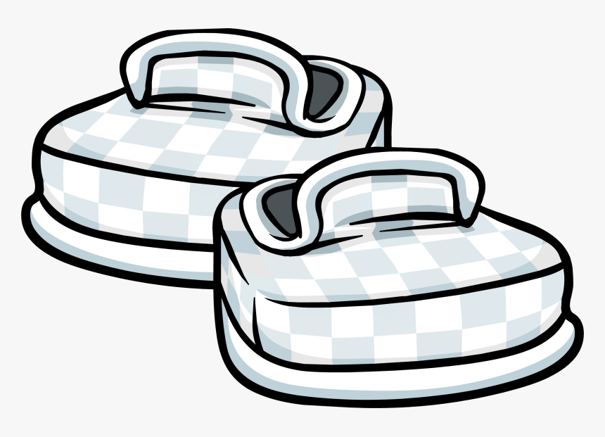 Club Penguin Rewritten Wiki - Club Penguin Checkered Shoes, HD Png Download, Free Download