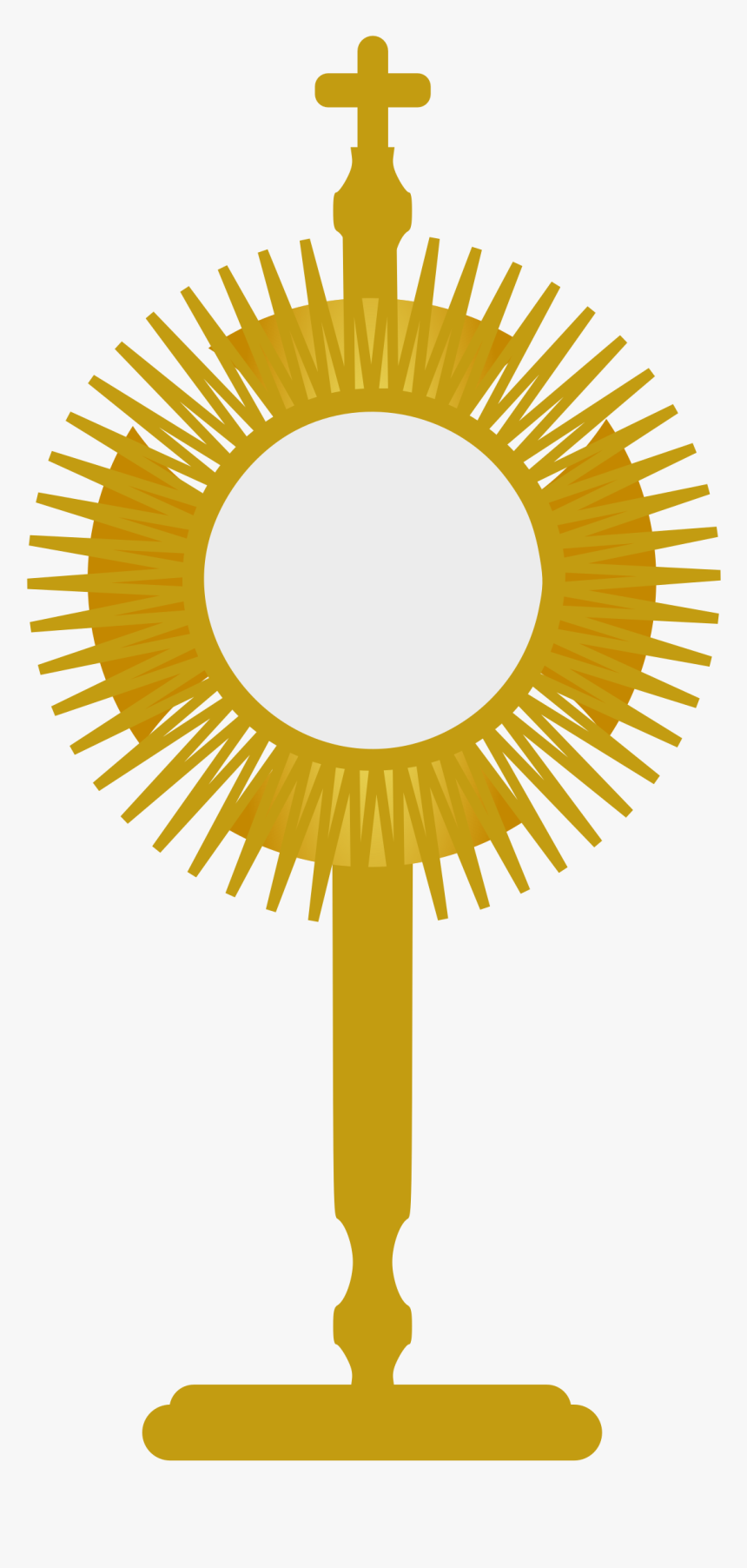 Monstrance Eucharist First Clip - Catholic Monstrance Clip Art, HD Png Download, Free Download