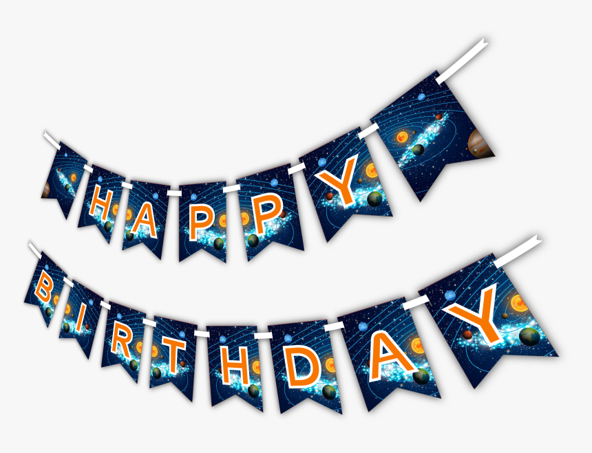 Space Solar System "happy Birthday - Transparent Happy Birthday Banner Png, Png Download, Free Download