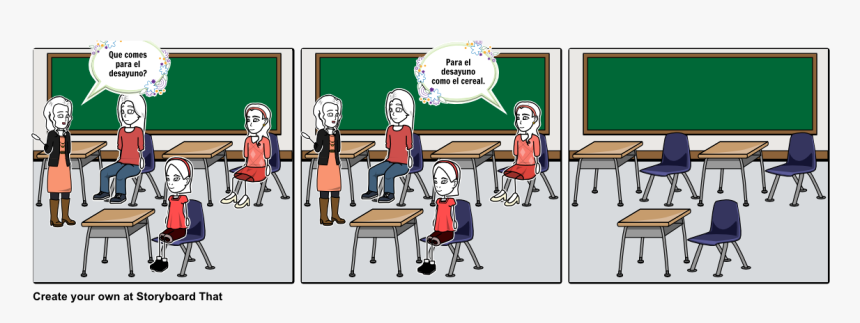 Classroom Scene Story Board, HD Png Download, Free Download