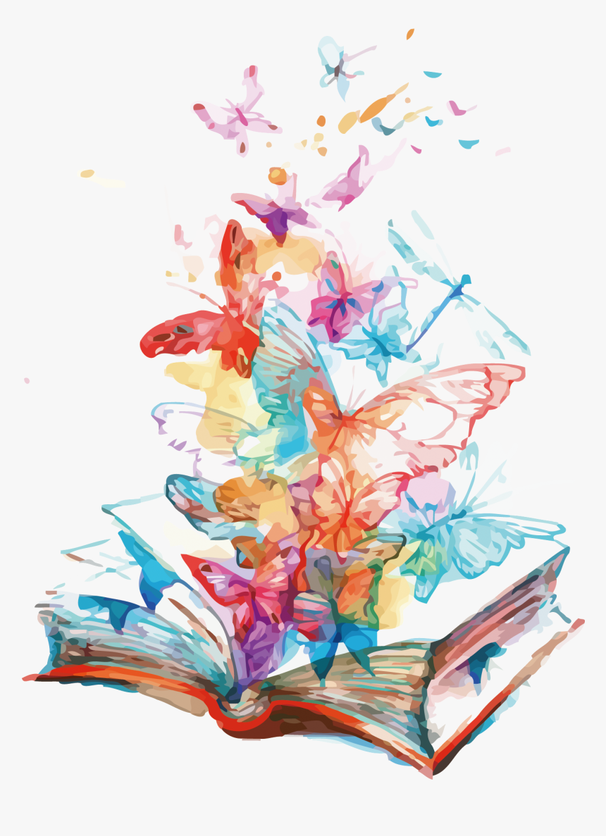 Butterflies Flying From Book, HD Png Download, Free Download