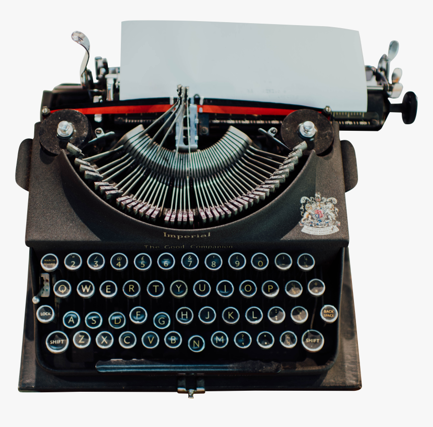 Imperial Type Writer Transparent - Typewriter, HD Png Download, Free Download
