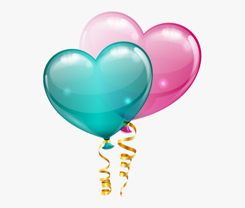 Balloons Clipart, Hearts - Clip Art Birthday Hearts, HD Png Download, Free Download