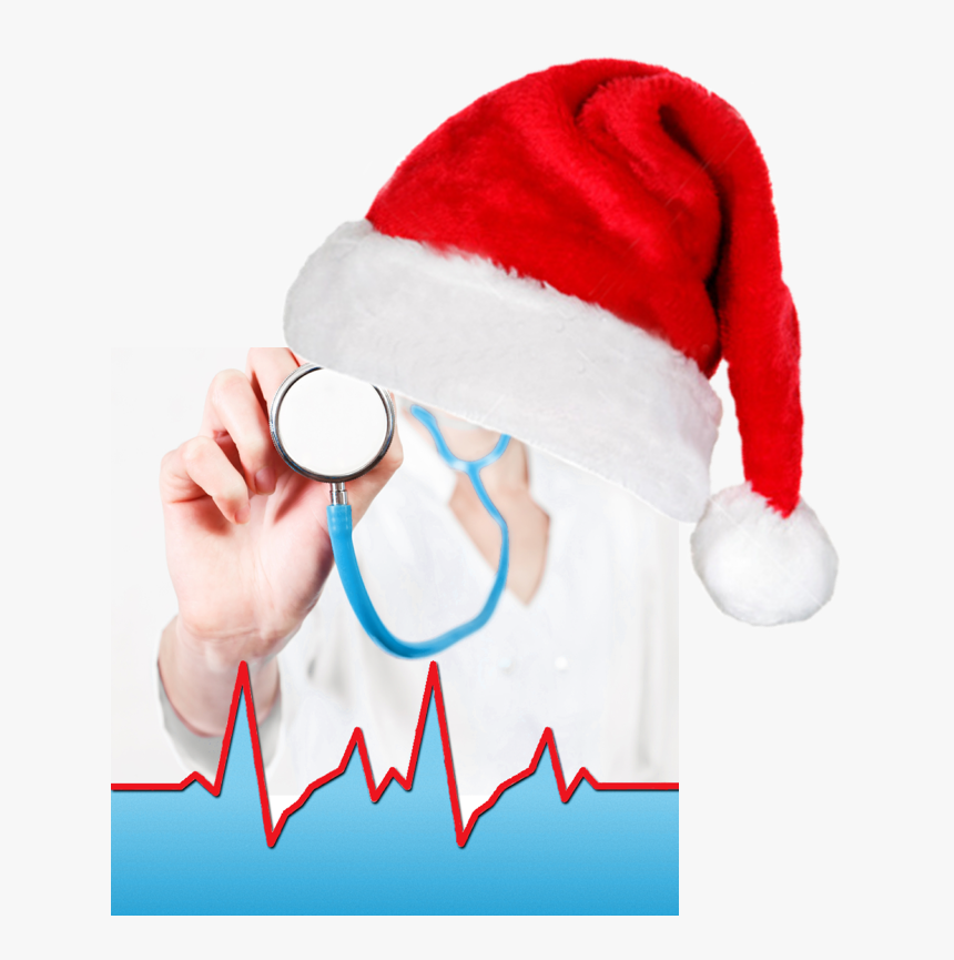 Medicina Y La Navidad , Png Download - Christmas Hat White Background, Transparent Png, Free Download