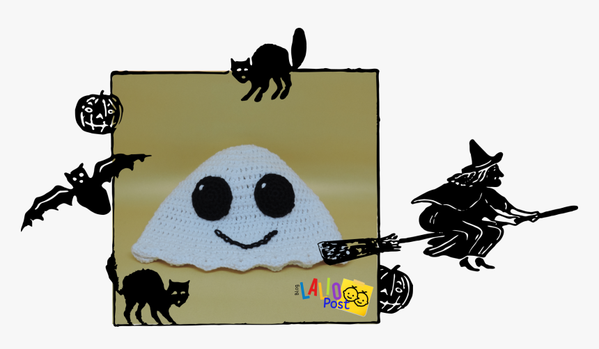 Gorro De Halloween En Forma De Fantasma - Frame Halloween Party Png, Transparent Png, Free Download