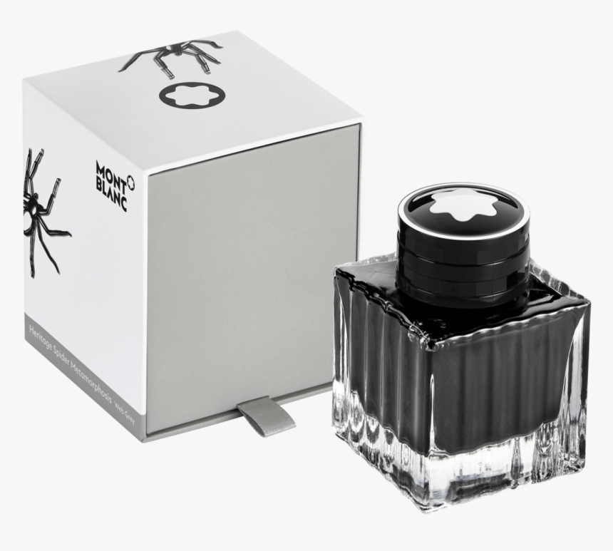 Bottled Ink Montblanc Heritage Spider, Gray - Montblanc Ink Bottle, HD Png Download, Free Download