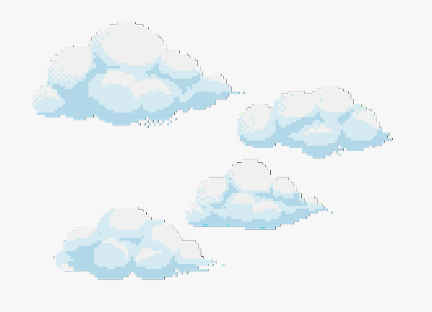 Transparent Cloudy Sky Png - Transparent Cloud Pixel Art, Png Download, Free Download