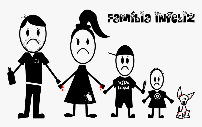 Transparent Clipart Familia Feliz - Familia Infeliz, HD Png Download, Free Download