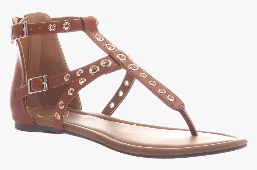 Augusta In Tobacco Flat Sandals , Png Download - Sandal, Transparent Png, Free Download