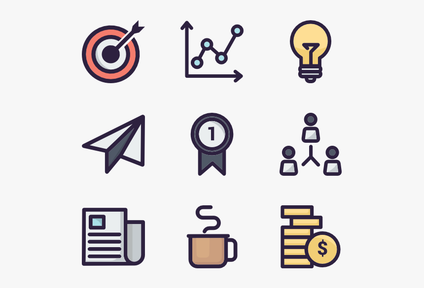 Business Icons Png Free, Transparent Png, Free Download