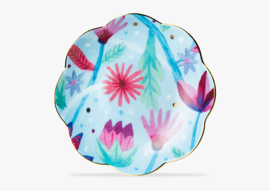 Botanical Teabag Dish Blue - Umbrella, HD Png Download, Free Download