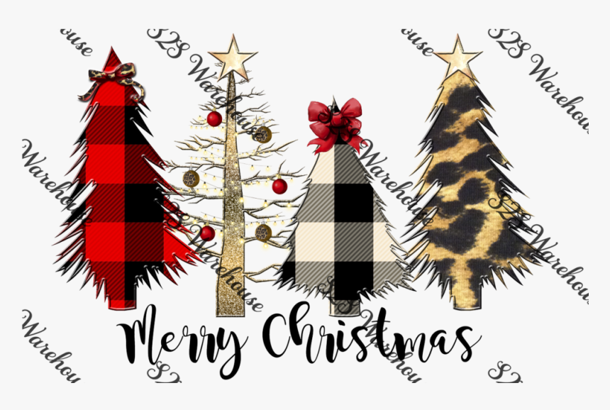 Wild Christmas Tree Scene - Illustration, HD Png Download, Free Download