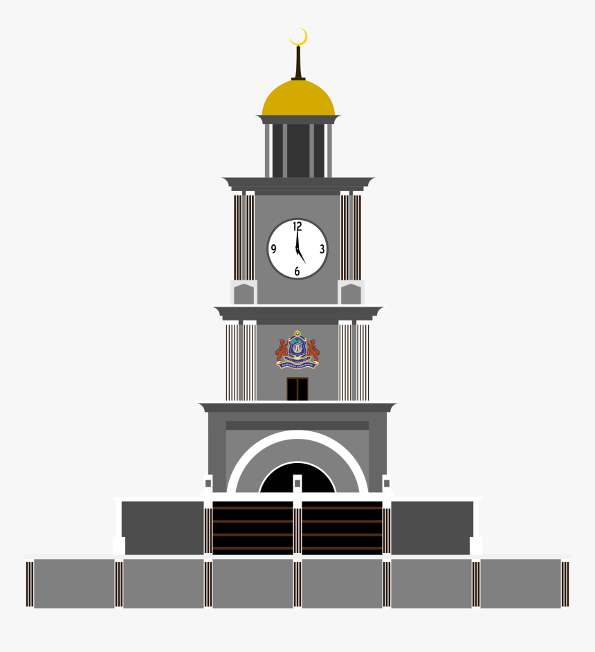 Collection Of Free Clock Vector Tower - Clock Tower Johor Bahru, HD Png Download, Free Download