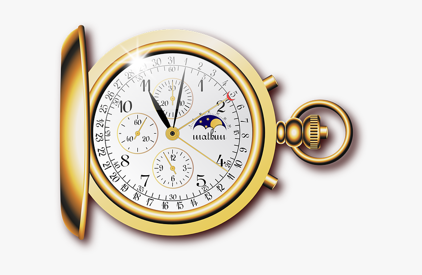Pocket Watch Fob Open Face Vector Graphic Pixabay - Watch .png, Transparent Png, Free Download