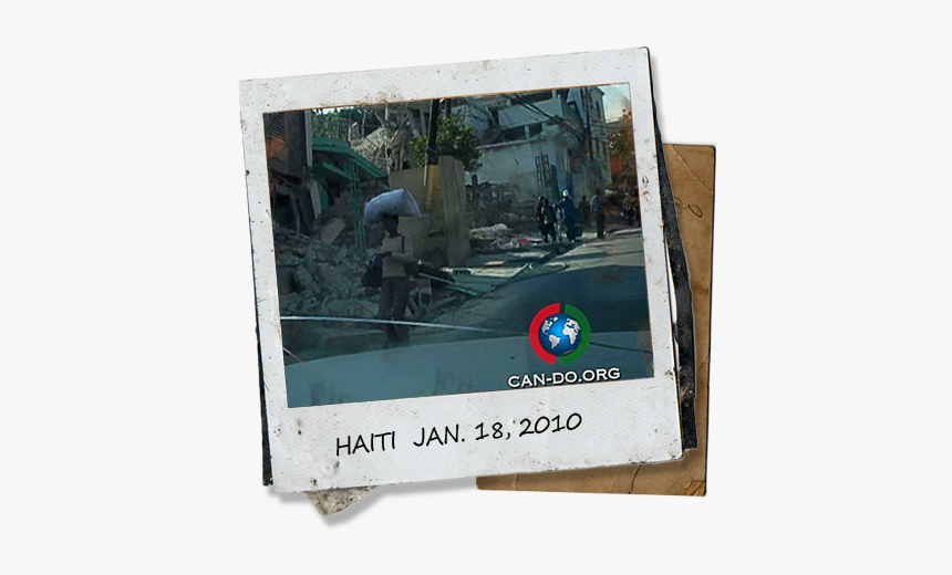 Polaroid Of Haitian Street - Feliz 2012 Com Animais, HD Png Download, Free Download