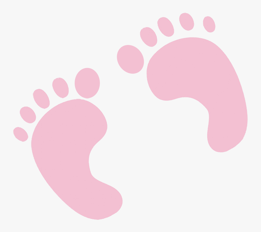 Pink Baby Footprints Clipart, HD Png Download, Free Download