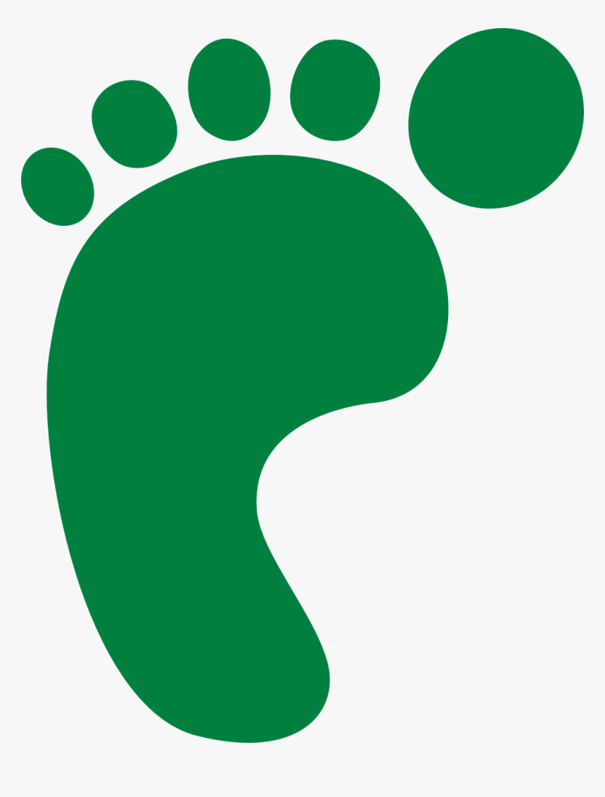 Transparent Baby Footprint Png - Green Footprint, Png Download, Free Download