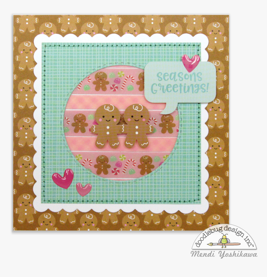 Doodlebug Design Milk & Cookie Washi Tape Gingerbread - Christmas Candy, HD Png Download, Free Download