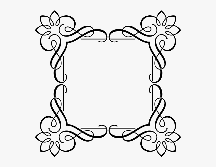 Elegant Floral Frame-1576601566 - Fancy Border Transparent Corner, HD Png Download, Free Download