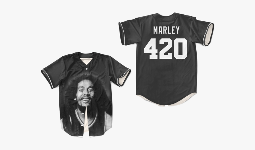 420 Smokers Bob Marley Baseball Jersey Colors - Beers Baseketball Jersey, HD Png Download, Free Download
