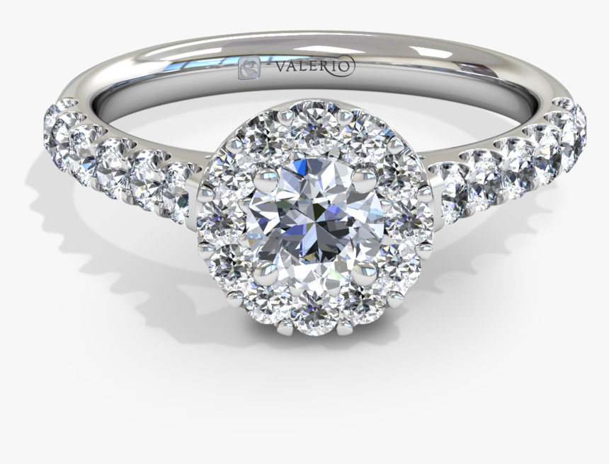Starburst Diamond Halo Fairtrade Gold Engagement Ring, HD Png Download, Free Download