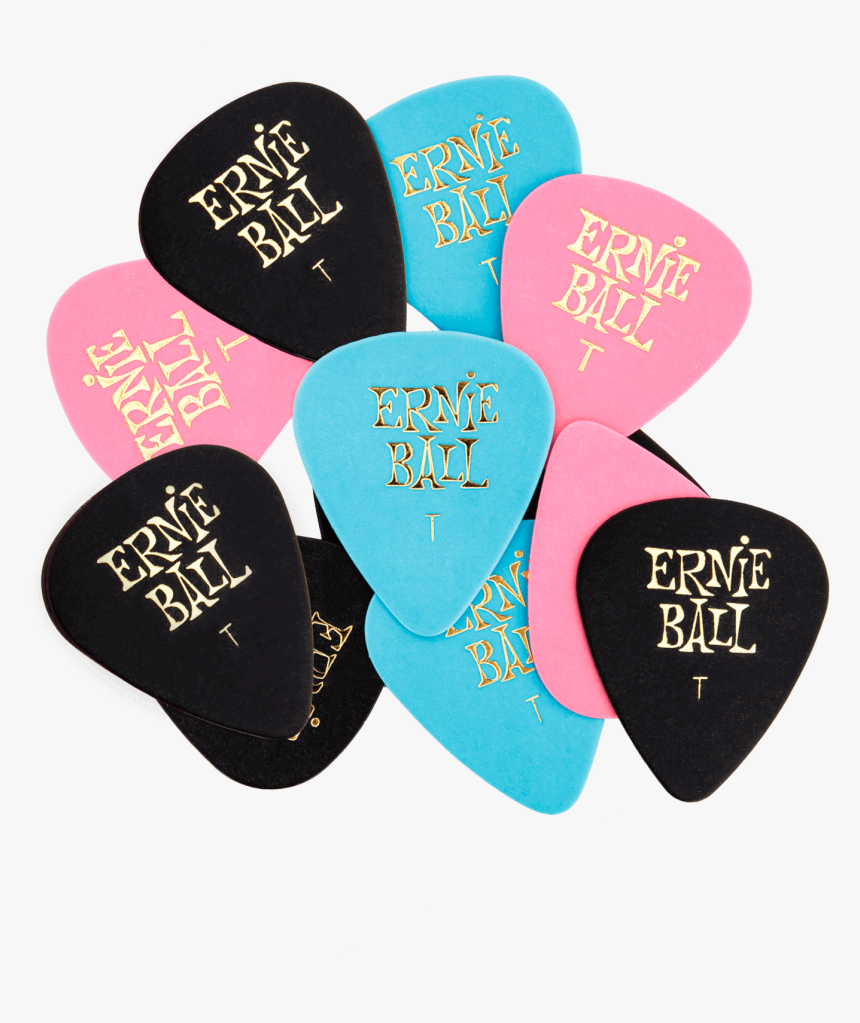 Thin Assorted Color Cellulose Picks, Bag Of 12 Thumb - Ernie Ball Pick, HD Png Download, Free Download