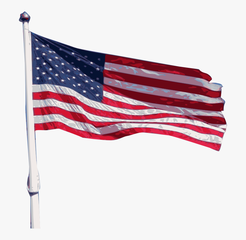 American Flag Pole Png, Transparent Png, Free Download