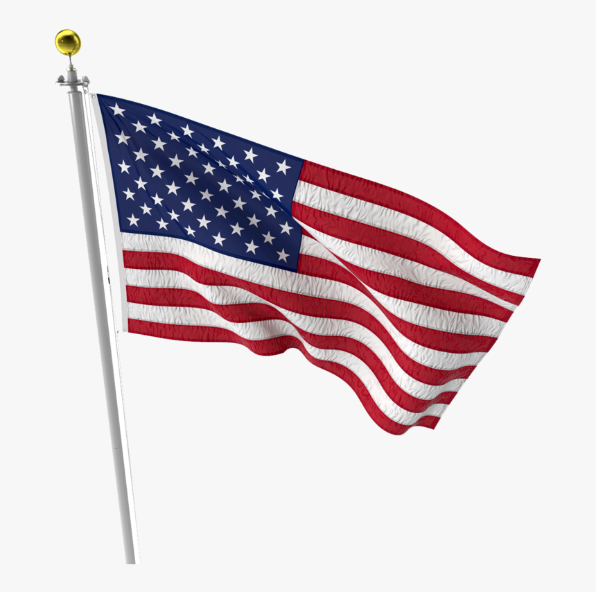 Flag Of The United States Flag Of India - American Flag Waving Cartoon, HD Png Download, Free Download