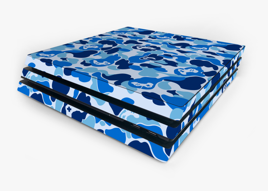 Sony Ps4 Pro Blue Game Camo Skin"
 Class="lazyload - Ps4 Pro Bape Skin, HD Png Download, Free Download