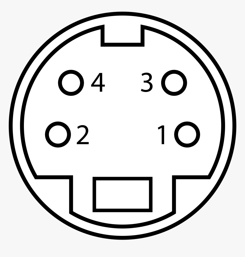 File Minidin Connector Pinout, HD Png Download, Free Download