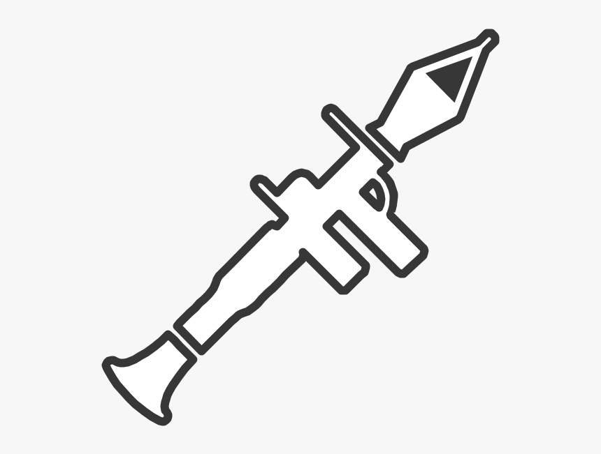 Transparent Rpg Clipart - Bazooka Drawing, HD Png Download, Free Download