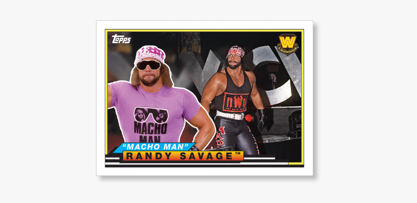 2018 Topps Wwe Heritage Macho Man Randy Savage Big - Macho Man Randy Savage Nwo, HD Png Download, Free Download