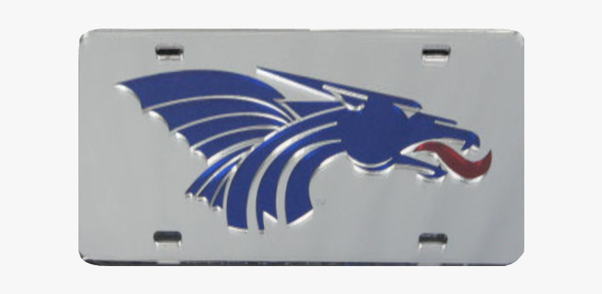 Laser Engraved Mirrored License Plate With Power Dragon"
 - Hutchinson Community College, HD Png Download, Free Download