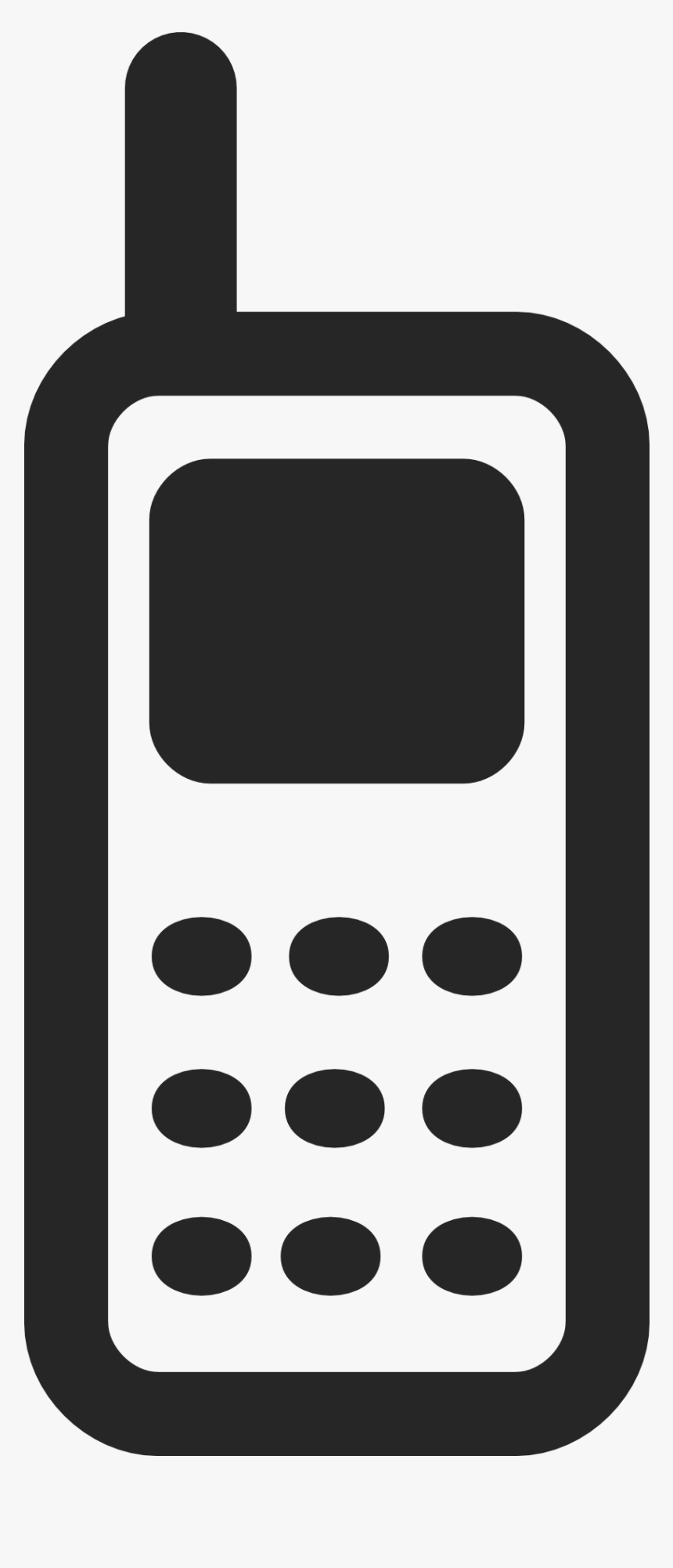 Graphic Transparent Black White Mobile Phone - موبايل Png, Png Download, Free Download