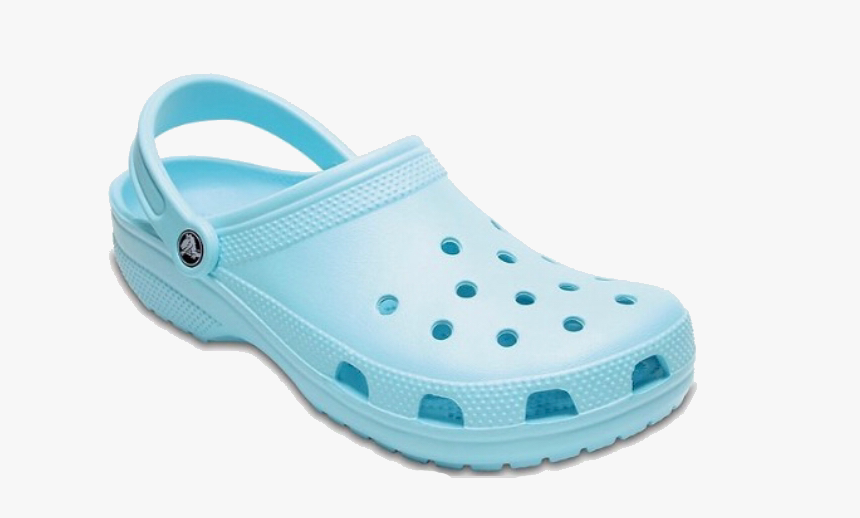 pastel blue crocs