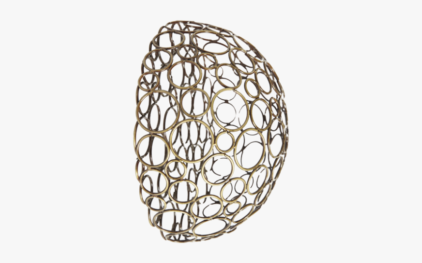 Bronze Half Circle Wire Ball Accents, Decorative, Wall - Circle, HD Png Download, Free Download
