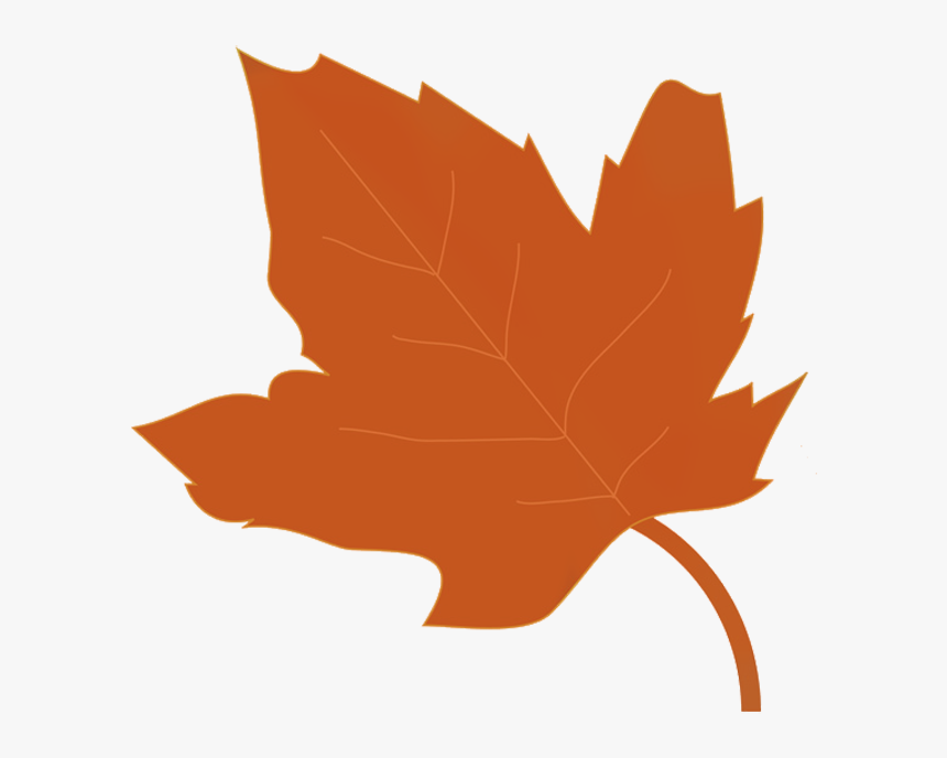 Brown Fall Leaf - Transparent Fall Leaf Clip Art, HD Png Download, Free Download