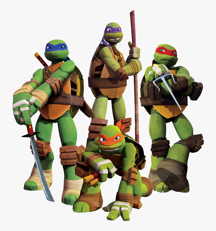 Ninja Tutles Png Image - Raphael Leonardo Michelangelo Donatello, Transparent Png, Free Download