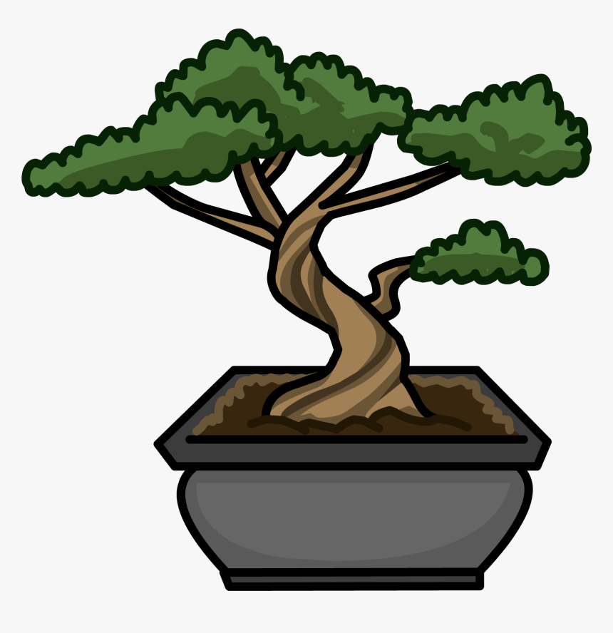 Club Penguin Rewritten Wiki - Cartoon Bonsai Tree Png, Transparent Png, Free Download