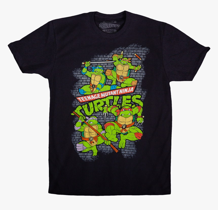 Ninja Turtles Black Shirt, HD Png Download, Free Download