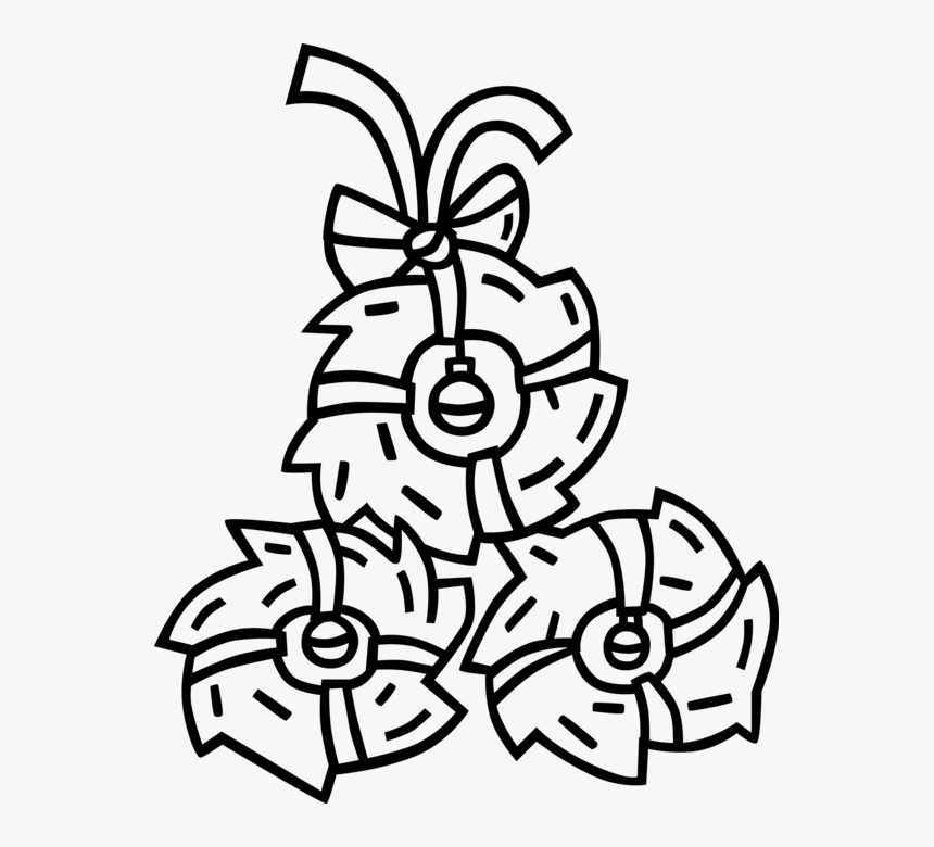 Vector Illustration Of Festive Season Christmas Wreaths, HD Png Download, Free Download