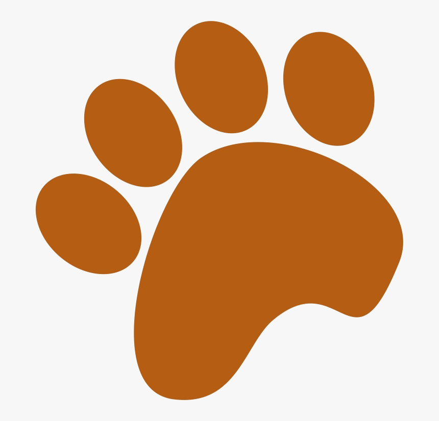 Dog Print Paw Clipart Brown Free Cliparts Images Transparent - Brown Paw Print Clip Art, HD Png Download, Free Download