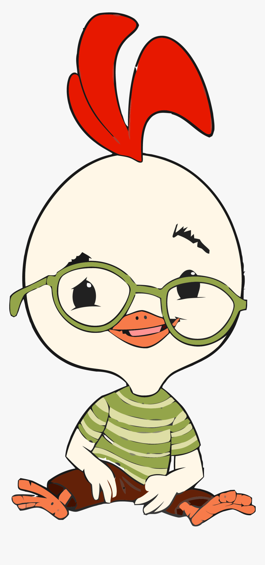 Chicken Little Staying Clipart Png - Cartoon Cute Chicken Little, Transparent Png, Free Download